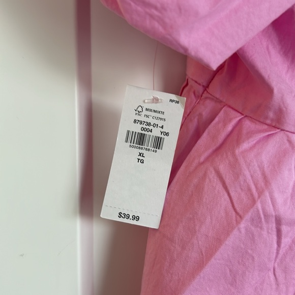 Old Navy BNWT size XL - pink puff sleeve shirt - Picture 3 of 5